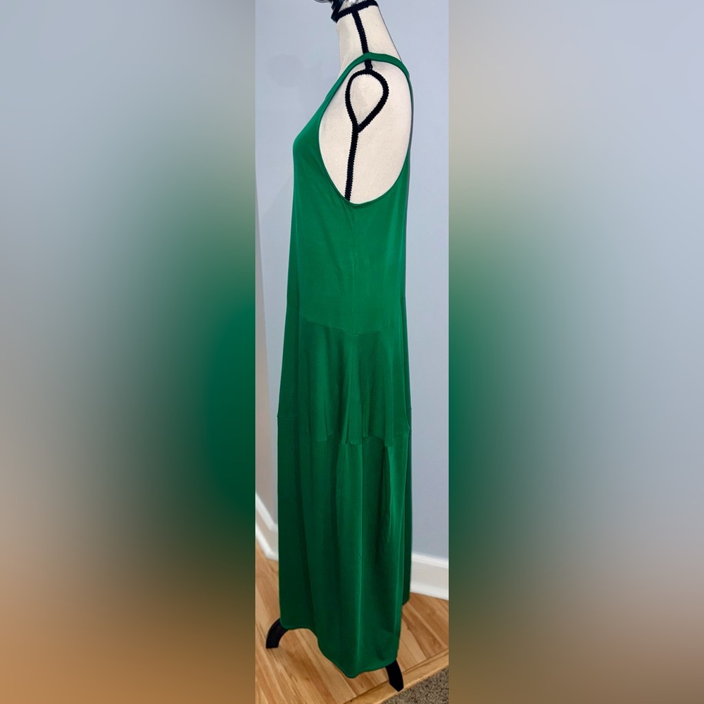 Amazing Green Tibi Sleeveless 100% Peruvian Cotton T-Shirt Dress! Sz 8. - Picture 3 of 10